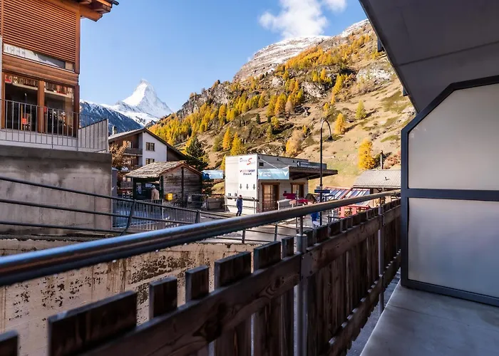 Enzian - Matterhorn Sicht Bei Der Bergbahn Inspiringplaceszermatt 公寓 *
